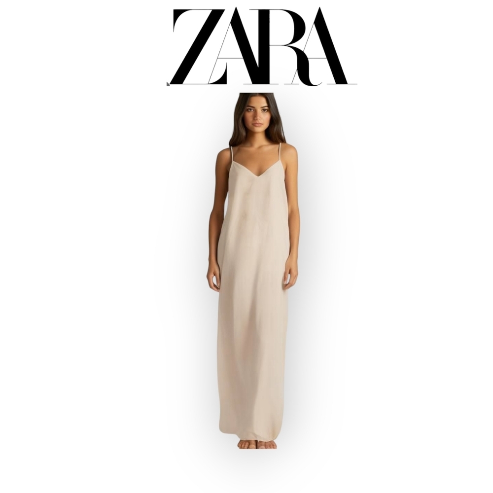 Zara Women's White Maxi Dress